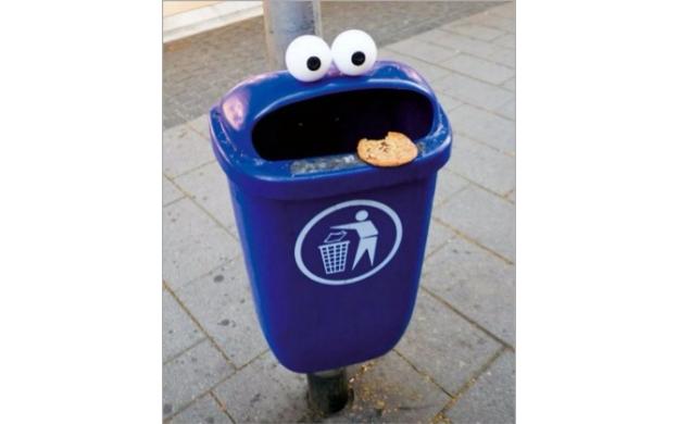 Cookie Monster Recycling Bin